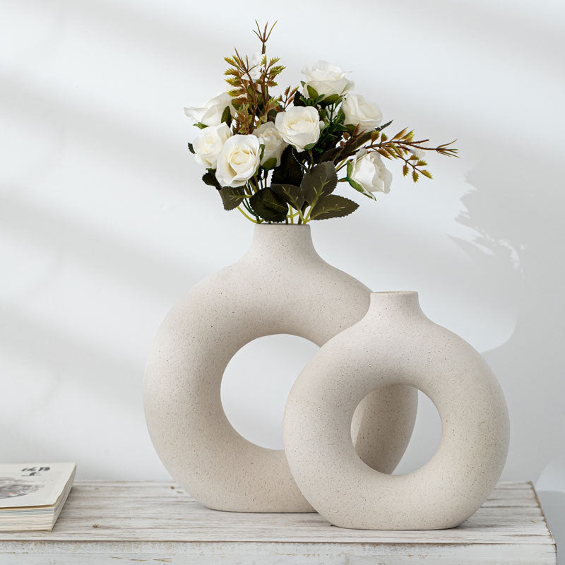 Candle & Flower Ceramic Vase The Enchanted Emporium